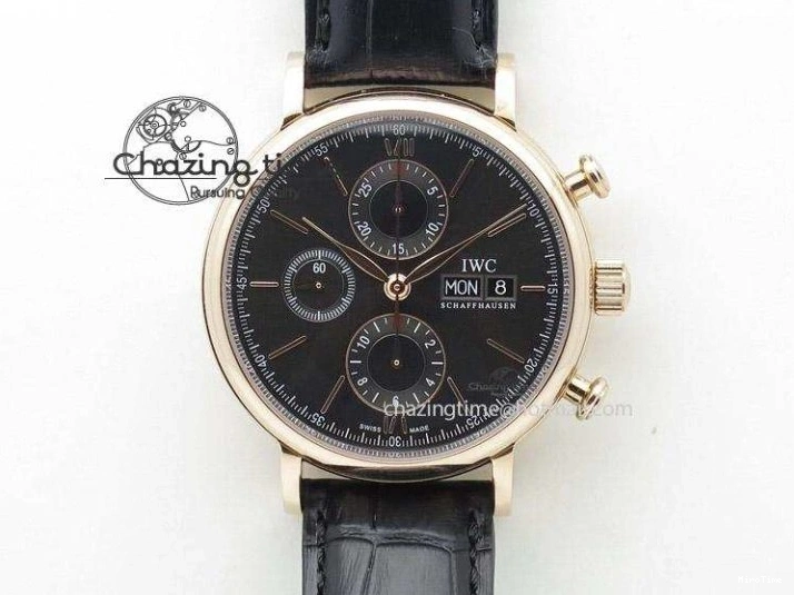 MIROTIME 1224 HighQuality Pilot Chrono 377714 “Le Petit Prince” ZF Best Edition Blue Dial On Brown Leather Strap A 7309